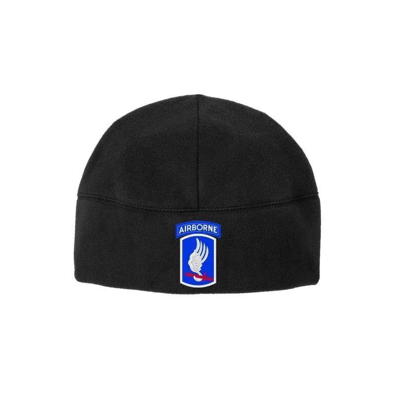 Minimalist mesh cap for airy lightweight feel -173rd Airborne Soft Fleece Beanie