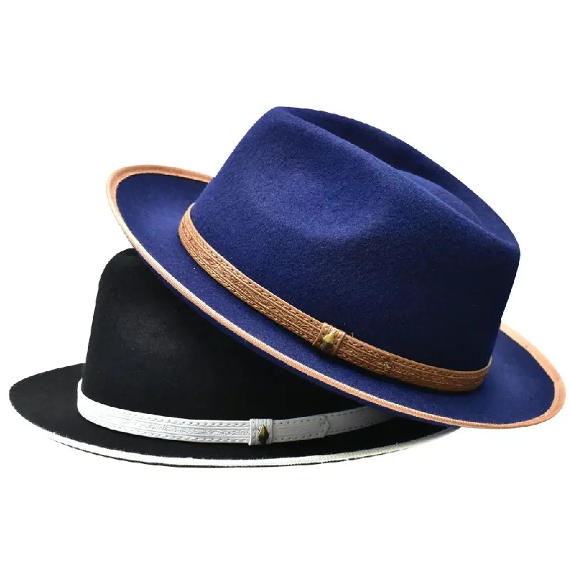 Casual fedora hats for women with soft cotton material for warm weather comfort -Bruno Capelo Toledo C-shaped Wool Fedora