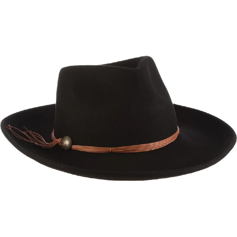 Fedora hats for men with wide brims and bold patterns for summer flair -Scala - Palermo Felt Rancher