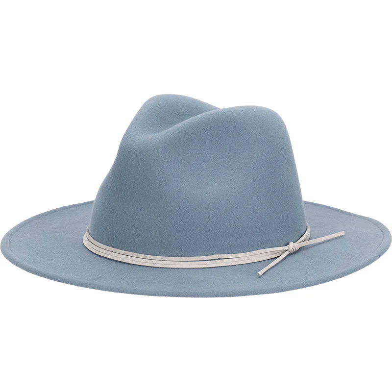 Classic fedora hats for women with neutral tones for versatile fashion -Biltmore Bigil Wool Felt Wide Brim Fedora