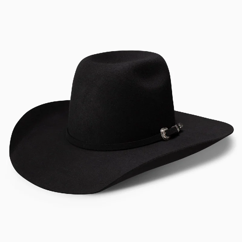 Elegant felt hat with velvet ribbon accent -Pay Window Jr. - Tuff Hedeman Youth Cowboy Hat