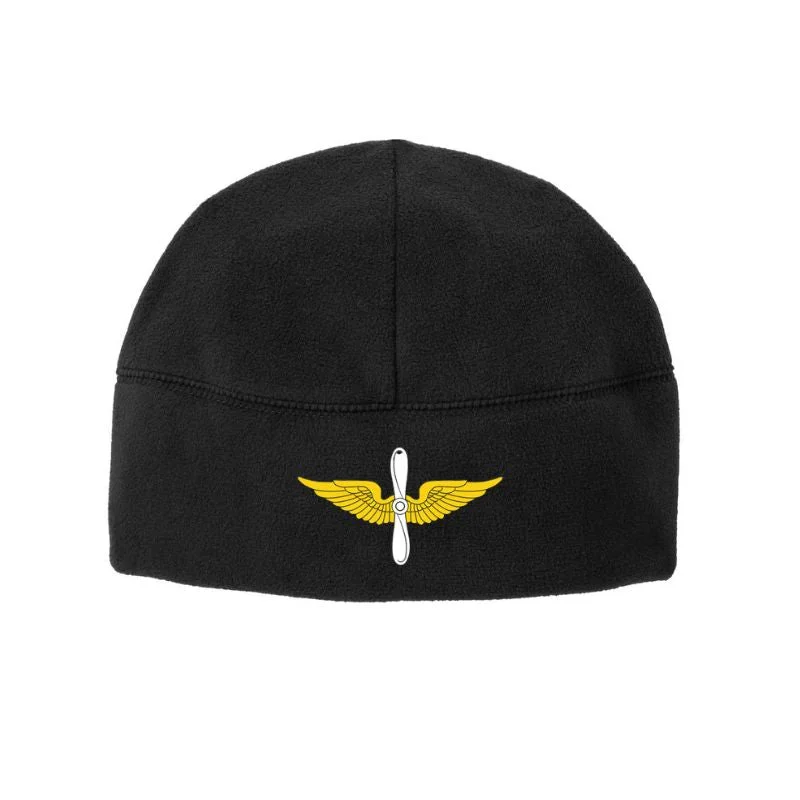 Designer baseball cap for luxury streetwear -Aviation Soft Fleece Beanie