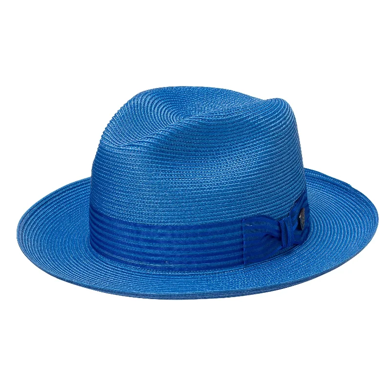 High-end felt fedora hats for women with premium finishes and sophisticated style -Dobbs Harrod Florentine Milan Straw Fedora Hat