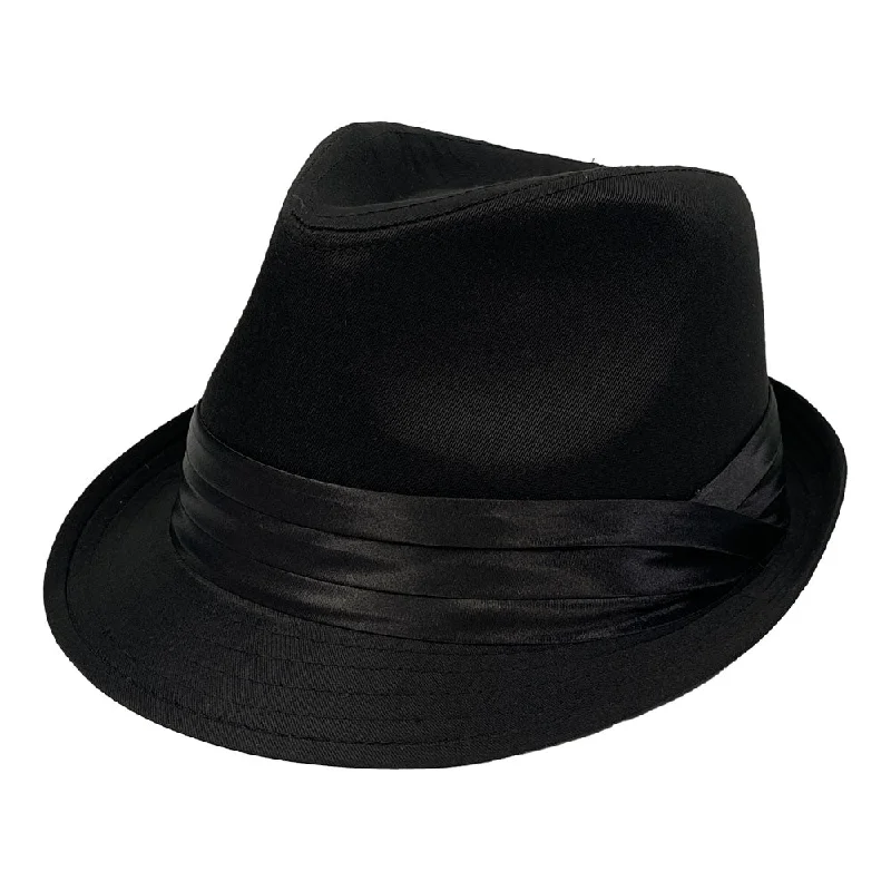 Fedora hats for women with geometric designs for a chic and bold statement -Kenny K - All Black Fedora