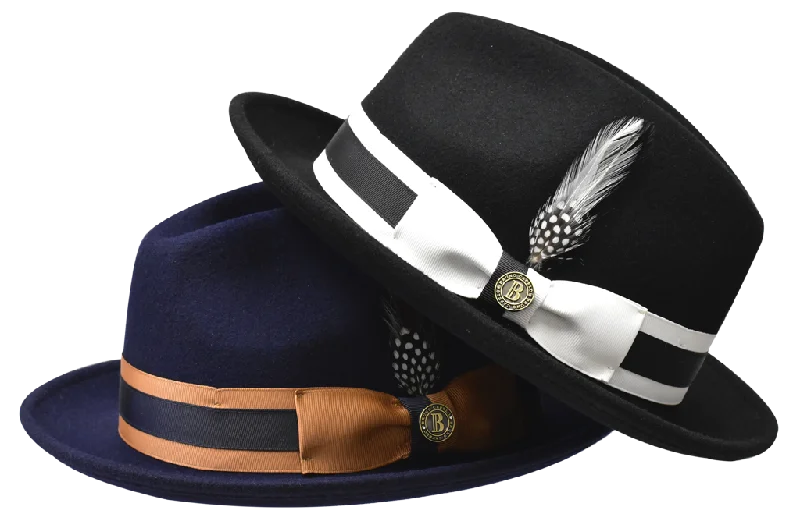 Comfortable wool fedora hats for men with cozy interiors for cold weather style -Zane Collection