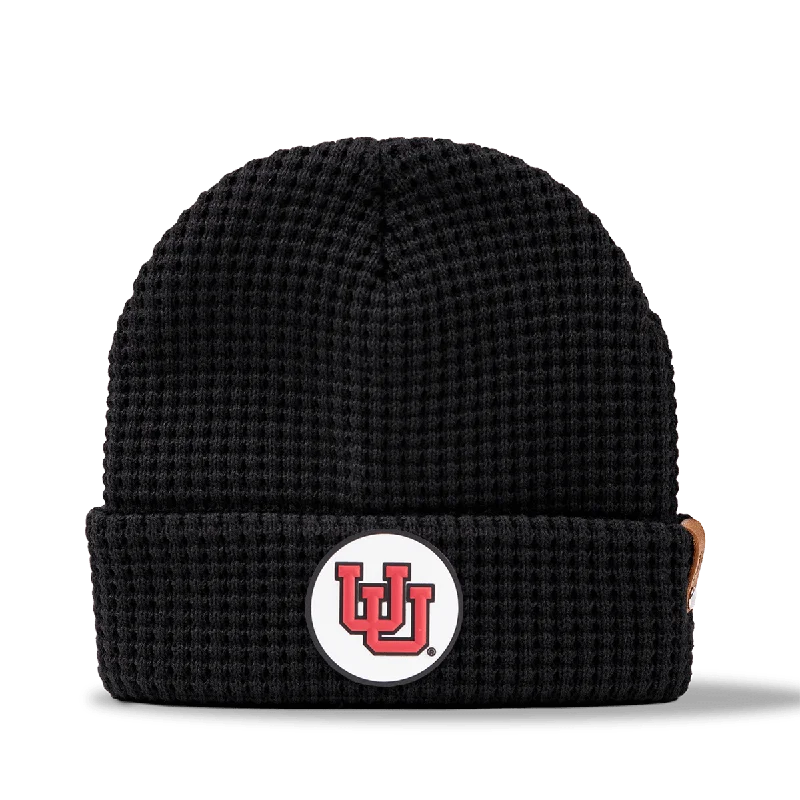 Warm wool cap for cold weather days -University of Utah "Utah Utes Circle Up" Elite Beanie