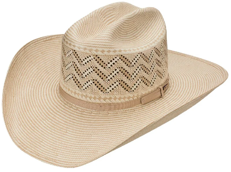 Trendy straw fedora hat for women with a modern, chic look for summer -Resistol 20X Desert Range Straw Hat