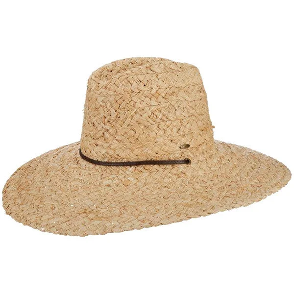 Designer straw sun hat for men with luxurious design and high-quality material -Scala - Raffia Lifeguard Hat