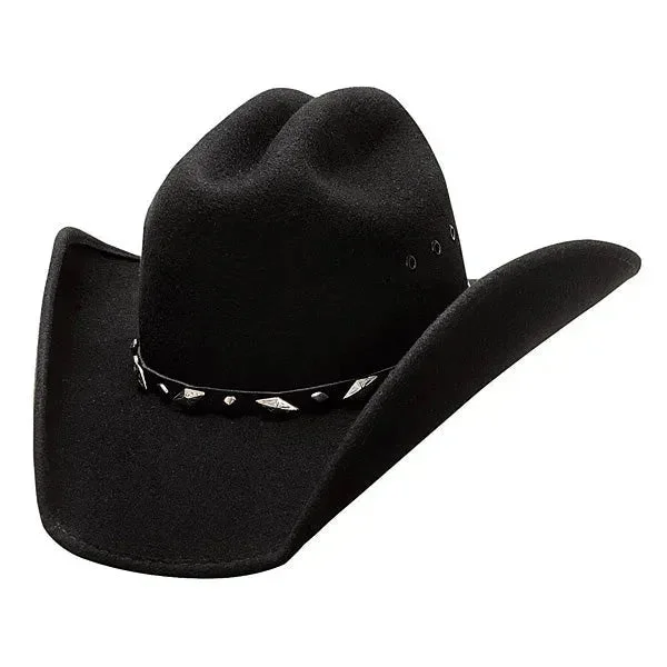 High-end cowboy hats for men with luxury leather bands for an upscale feel -Bullhide Justin Moore Guns - Shapeable Wool Felt Cowboy Hat