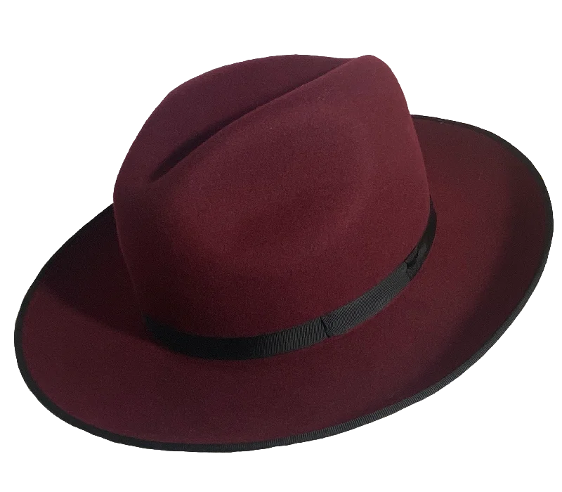 Vintage wool fedora hats for men with timeless design and sophistication -The Chester