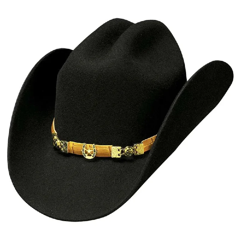 Stylish cowboy hats for women with decorative band accents for a chic look -Bullhide El Inquieto - (6x) Wool Felt Cowboy Hat