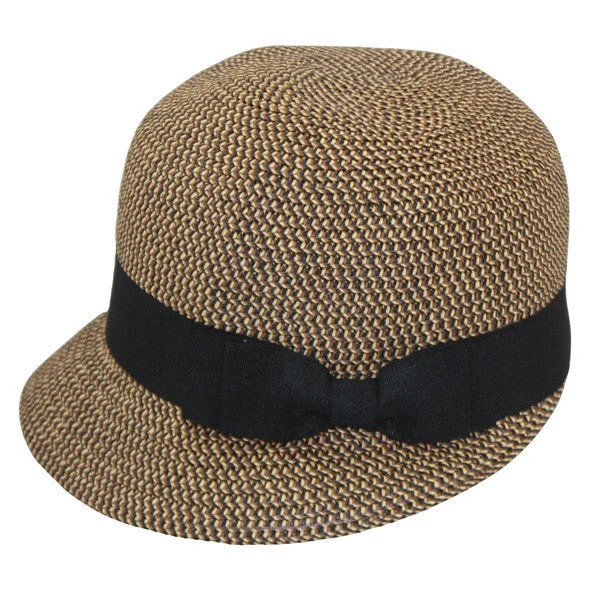 Lightweight straw sun hat for men with breathable design for hot weather -Jeanne Simmons - Backless Bucket Hat