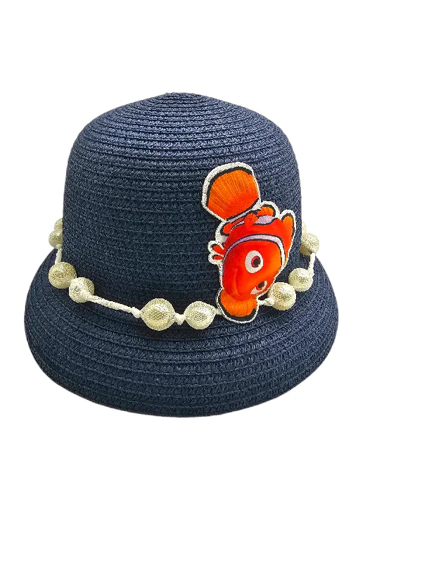 Casual felt hat for relaxed weekend vibes -Navy Bucket Cap Beach Hat For Kids (Finding Nemo)