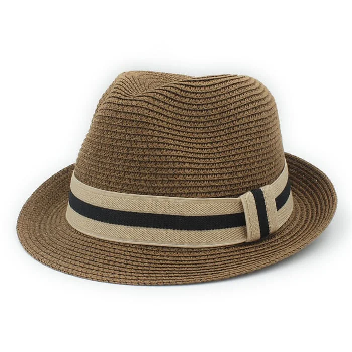 Casual wool felt hat for easygoing style -Bianco Summer Straw Trilby Hat