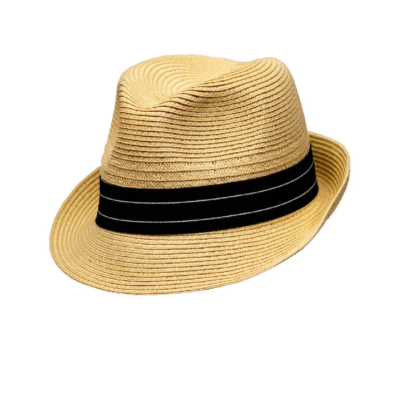 Classic straw fedora hats for women with colorful ribbons for summer fashion -Saint Martin - Women's Fedora