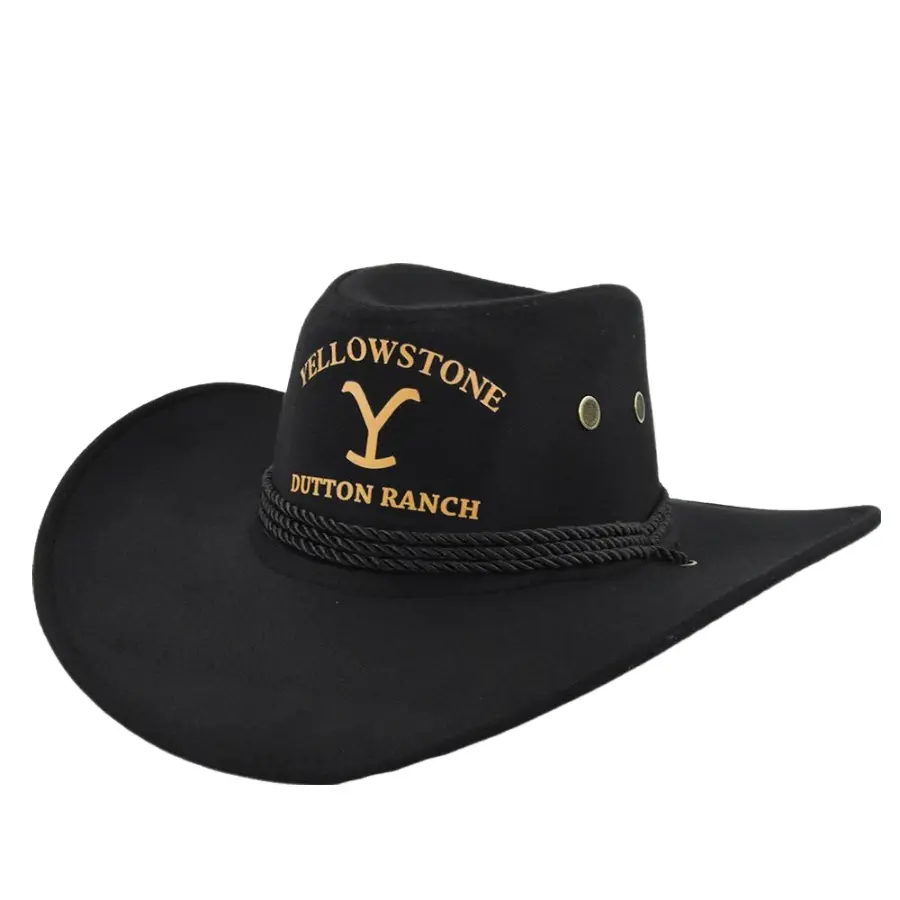 Classic leather cowboy hats for men with rustic, vintage appeal -Yellowstone Dutton Ranch Cowboy Hat