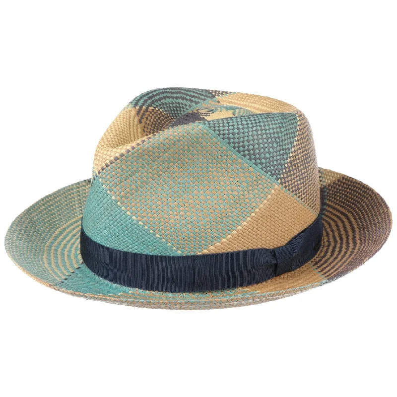 Vintage straw hat for women with delicate weave and traditional feel -Giger Bogart Panama Hat by Bailey 1922