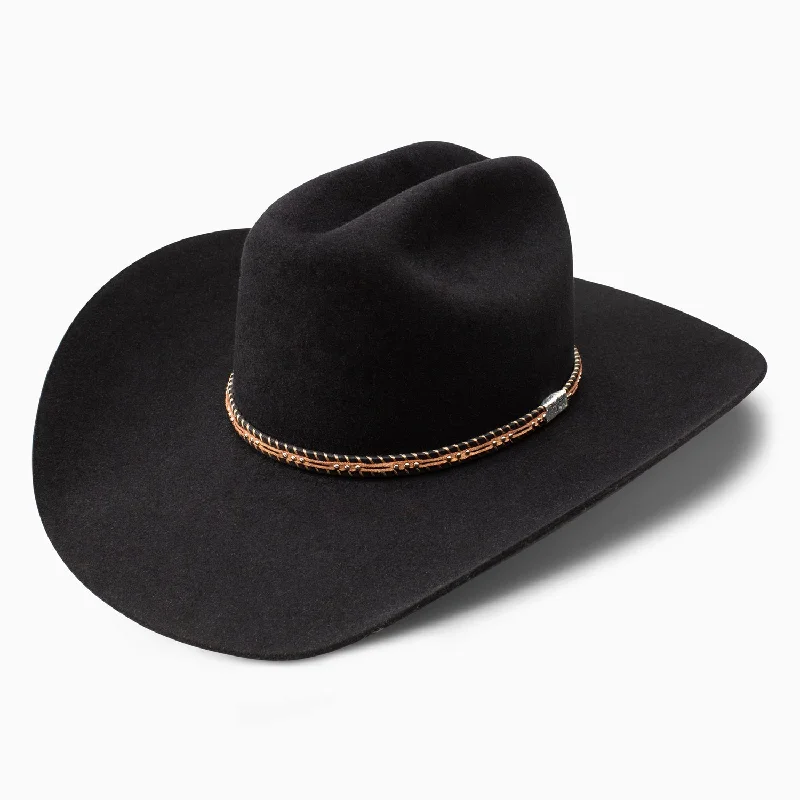 Bold felt hat with vibrant color pops -6X Saddlebrook Cowboy Hat