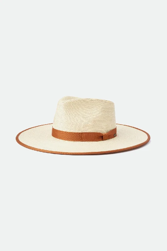 Vintage-inspired straw cloche hat for women with a retro and feminine design -Jo Straw Rancher Hat - Natural