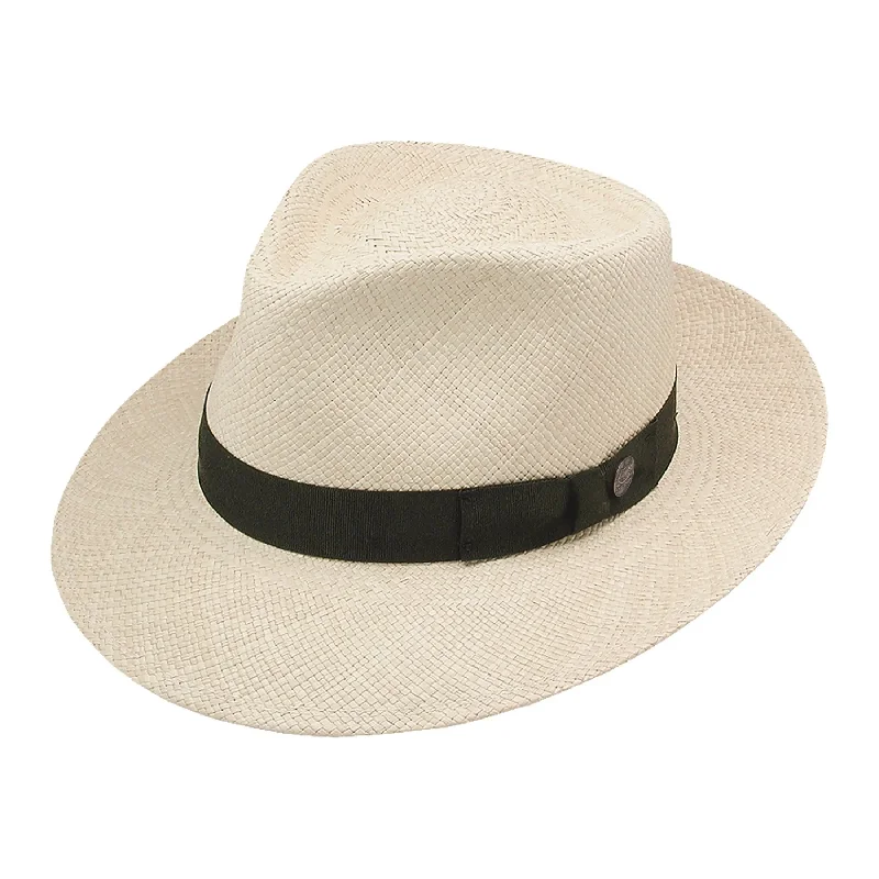 Fashion-forward fedora hats for men with metallic finishes for modern style -Stetson Retro Genuine Panama Fedora Hat