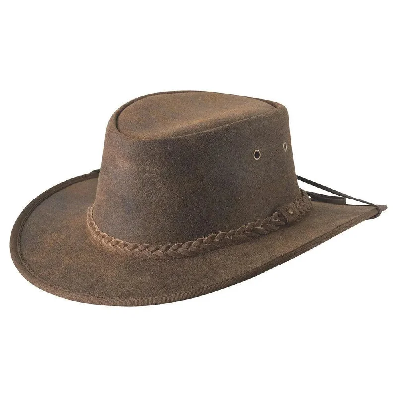 Premium straw cowboy hats for women with handwoven patterns for an artisan look -Bullhide Norwood - Leather Cowboy Hat