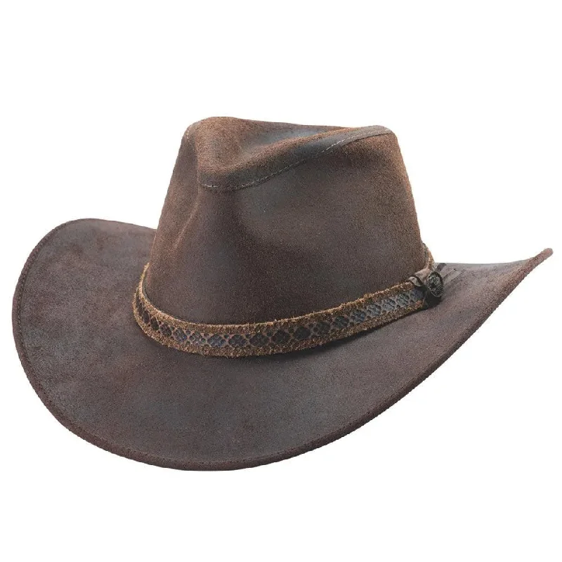 Custom leather cowboy hats for women with rhinestone detailing for a glamorous twist -Bullhide Forsyth - Leather Cowboy Hat