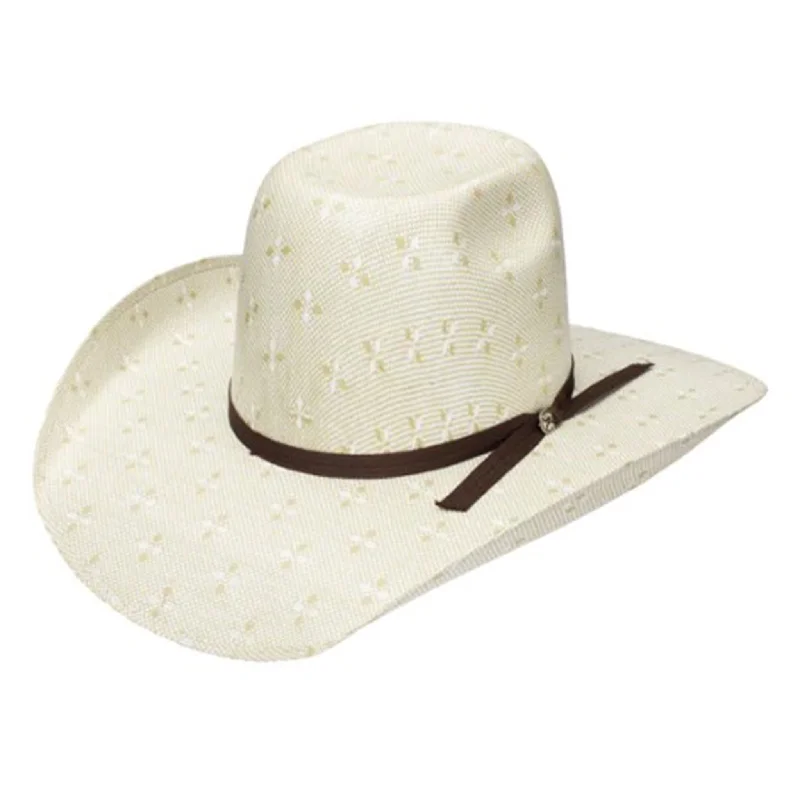 Handmade straw cowboy hat for men with a rugged and timeless look -Hooey Pecos Straw Hat