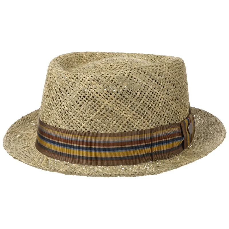 Casual fedora hats for women with soft cotton material for warm weather comfort -Montappo Pork Pie Straw Hat by Lierys