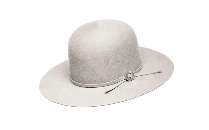 Soft felt hat for gentle head comfort -ARROW WIDE STIFF BRIM HAT - GUNMETAL