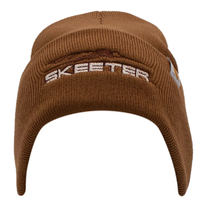 Trucker cap with retro patch design -Skeeter Brown Carhartt Beanie