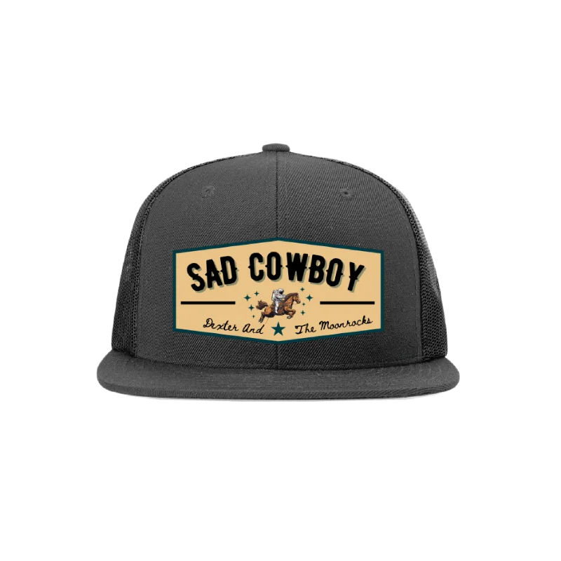 Classic black cowboy hats with elegant ribbon bands for formal western events -Sad Cowboy Hat