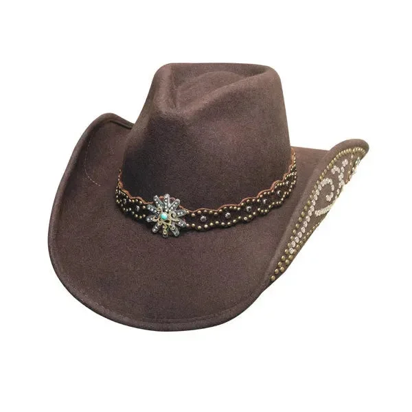 Elegant cowboy hats for women with silk ribbons for a sophisticated touch -Bullhide Your Everything - Wool Felt Cowgirl Hat