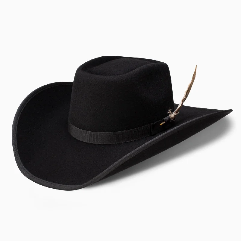 Rugged felt hat with weather-resistant finish -Holt Jr. - Tuff Hedeman Youth Cowboy Hat