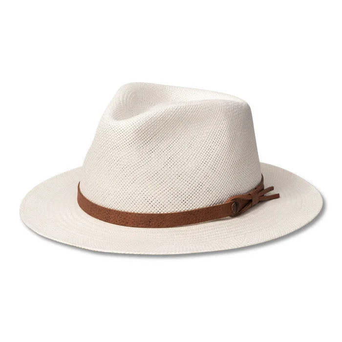 Lightweight wool fedora hats for women with breathable materials for all-day wear -Bigalli - "Ritzy" Grade 3 Short Brim Panama Hat