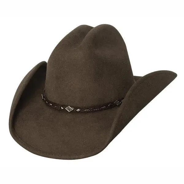 Comfortable felt cowboy hats for women with wide brims for maximum sun protection -Bullhide Wagoneer - Shapeable Wool Felt Cowboy Hat