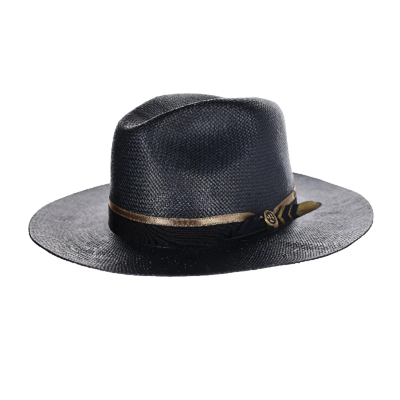 Vintage-inspired fedora hats for women with retro patterns and simple, stylish details -Biltmore Astral Toyo Straw Fedora