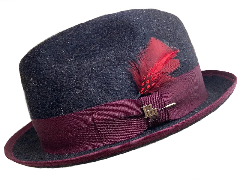 Vintage fedora hats for men with classic pinstripes for a retro vibe -The Dapper by Howard Hewett