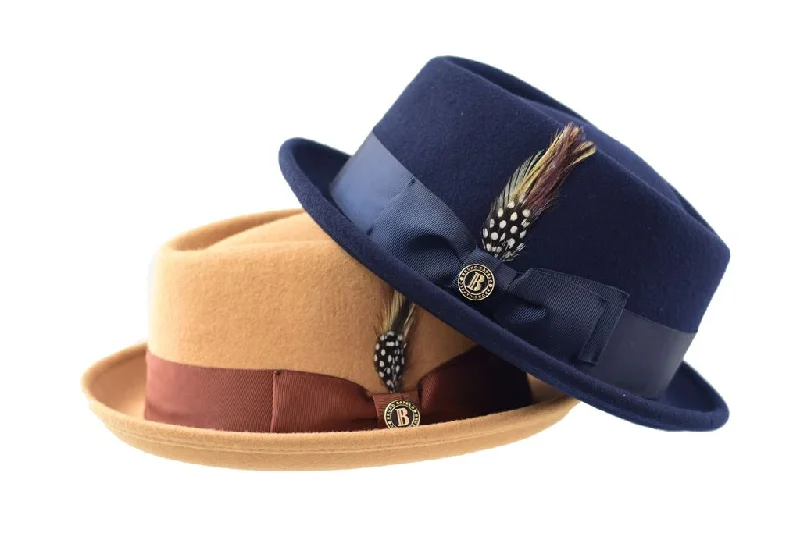 Designer fedora hats for men with smooth felt and leather accents for sophistication -Fifth Avenue (Santana) Collection