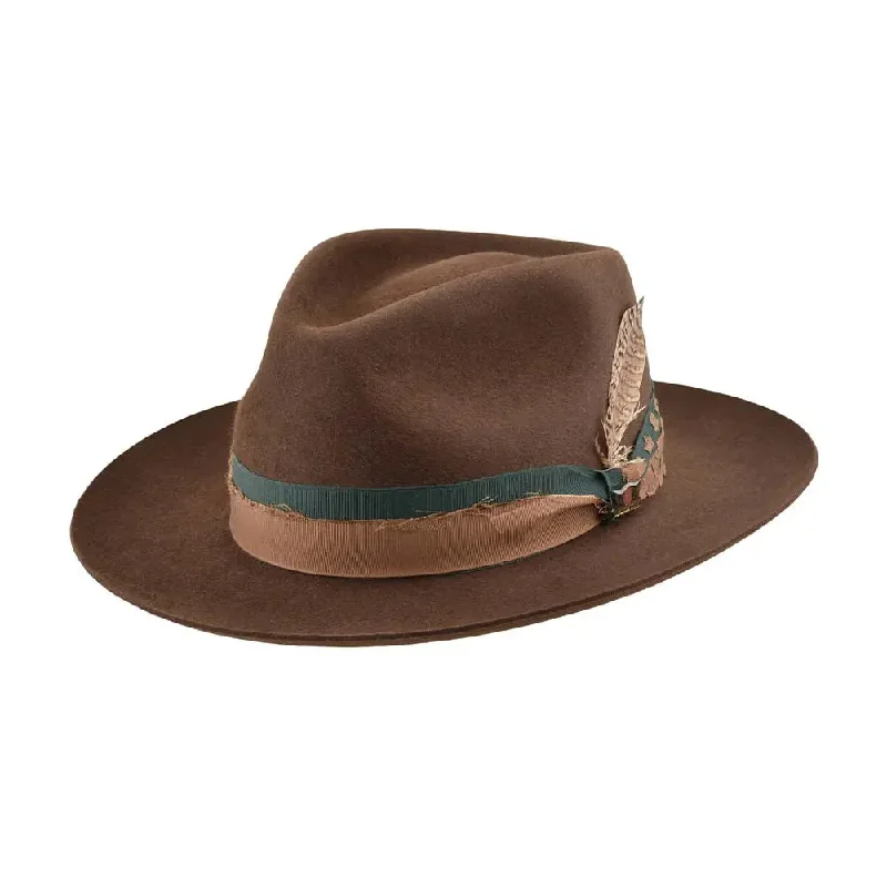 Casual fedora hats for women with soft felt material for everyday wear -Biltmore Pride Smooth Finish Fur Felt Fedora