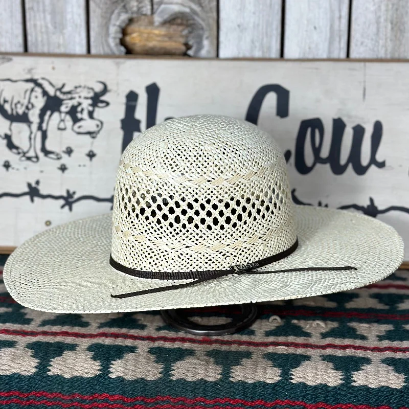 Retro-inspired cowboy hats with fringe detailing for women with boho-western style -Twister Twisted Weave 4 1/2" Brim