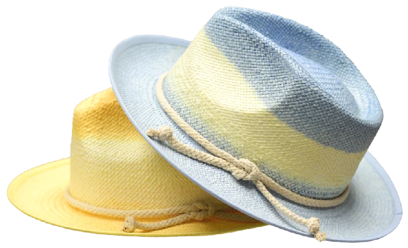 Custom-made fedora hats for women with personalized embroidery or patches -Hampton Collection