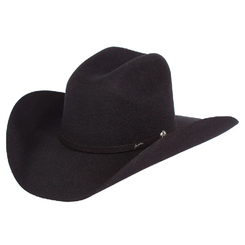 Cowboy hats for women with suede leather and feather embellishments for rustic charm -Classic Felt Cowboy Hats