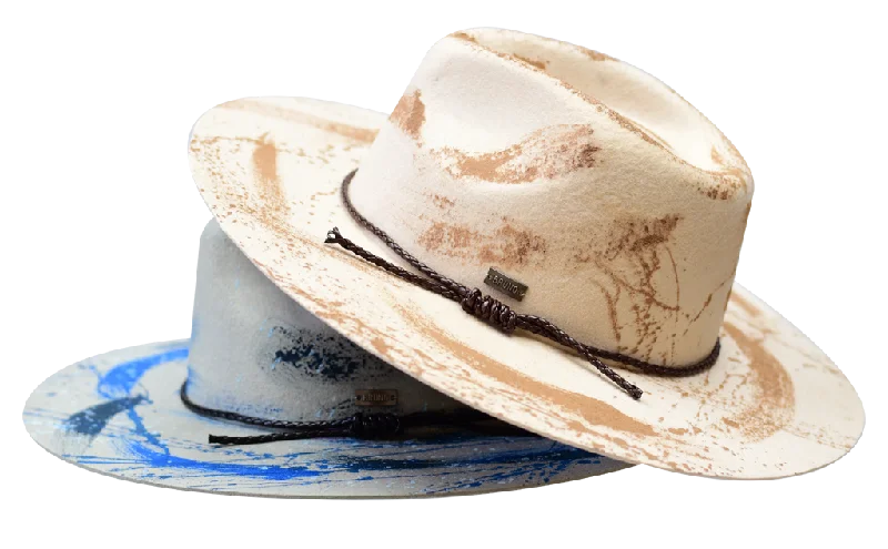 Fashionable fedora hats for men with contrasting bands for modern styling -Influencer Collection