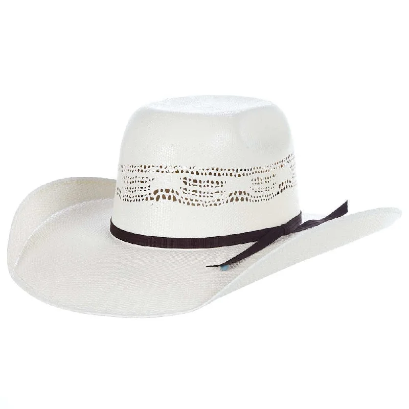 Fun straw sun hat for women with floral accents and playful design -Resistol Kid BUCKEYE JR Straw Hat