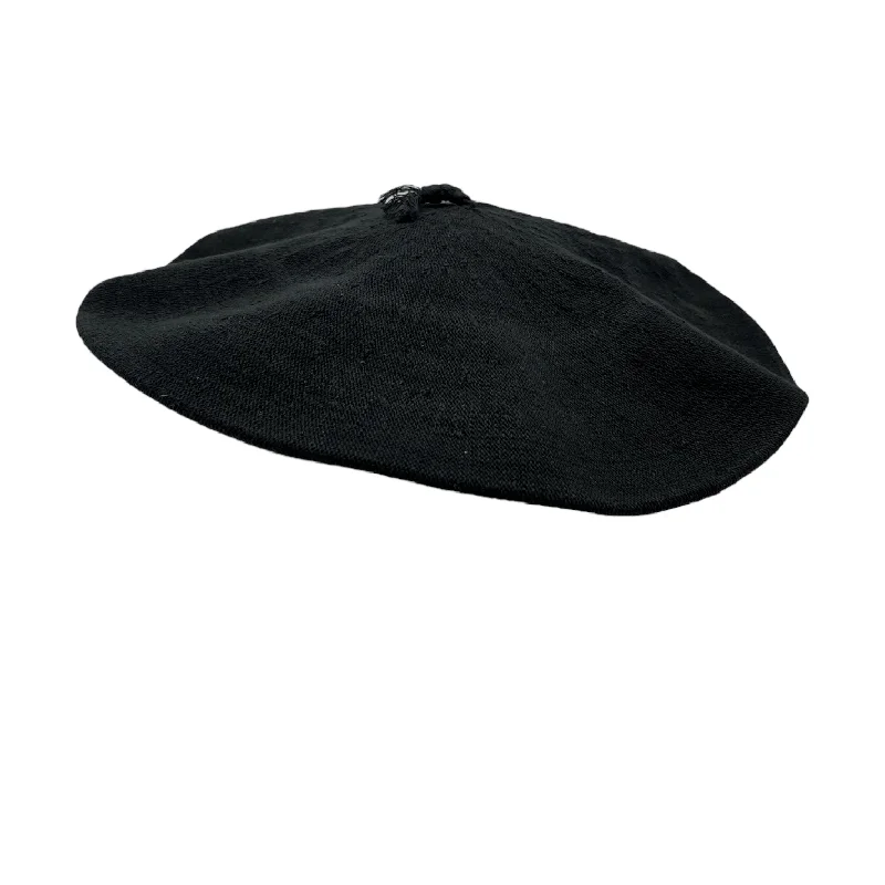 Lightweight felt hat for easy portability -Gaucho Beret - Cotton Black