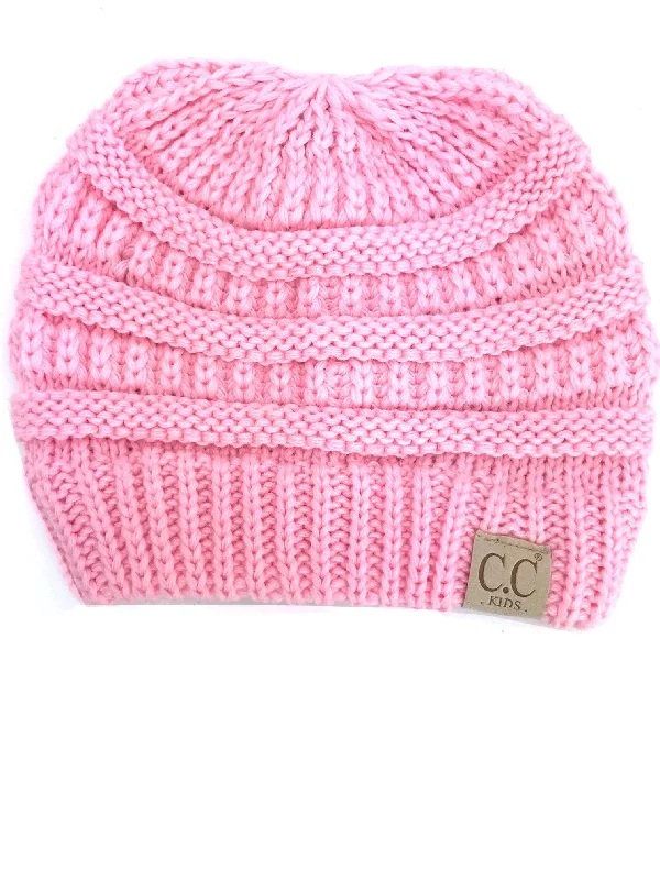 Lightweight sports cap for active workout days -YJ-847 Pale Pink Kid Beanie