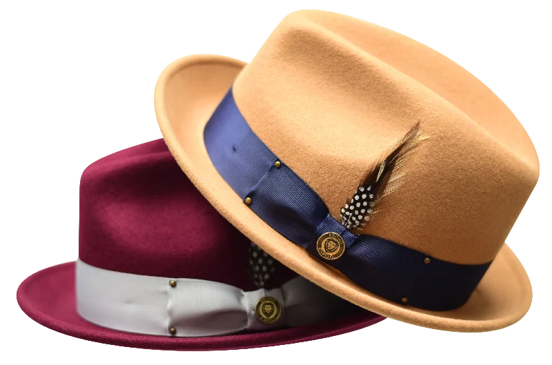 Unique fedora hats for men with patterned bands for a touch of personality -Blues Brothers Collection