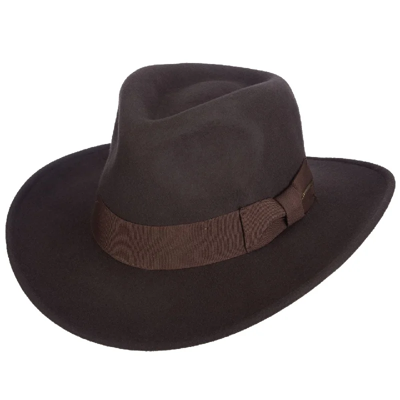 Fedora hats for women with wide fabric bands for added elegance -The Katanga Indiana Jones