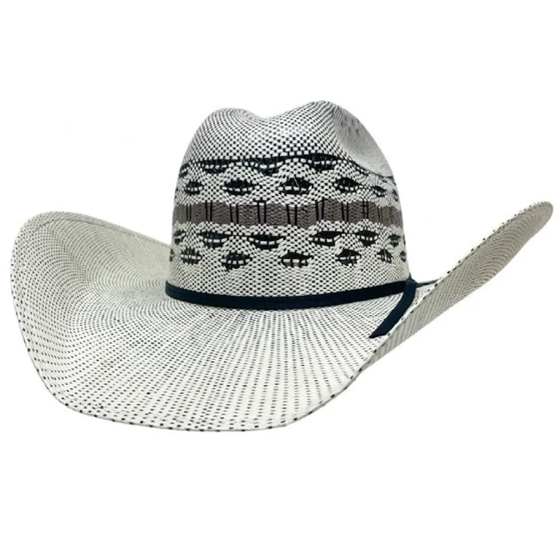 Soft straw sun hat for men with light, airy material and wide brim -American Hat Co. Cisco Cream Straw Hat