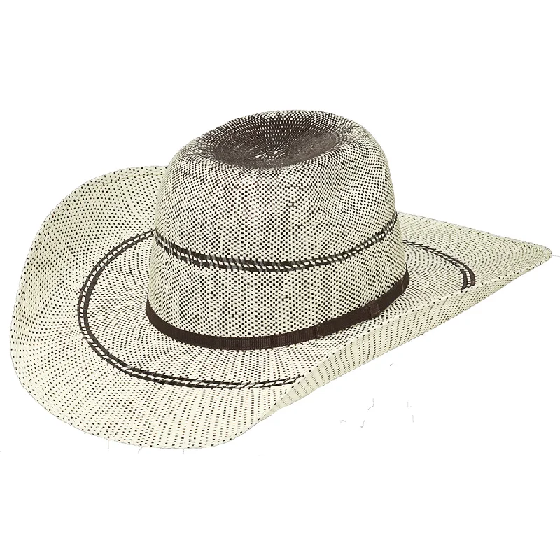 Handmade straw hat for women with intricate weaving and boho style -Twister Youth Bangora Straw Hat